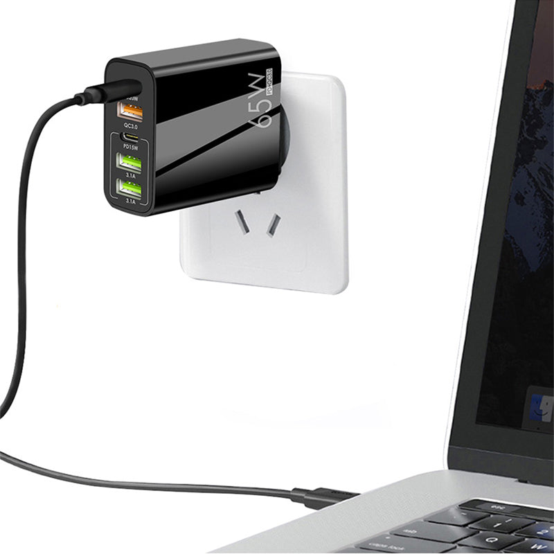 Multiportadapter 65W snabbladdare