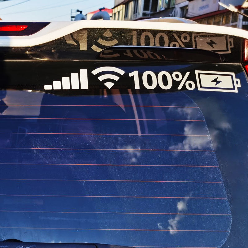 Reflekterande klistermärke för batterisignal (10 st.)