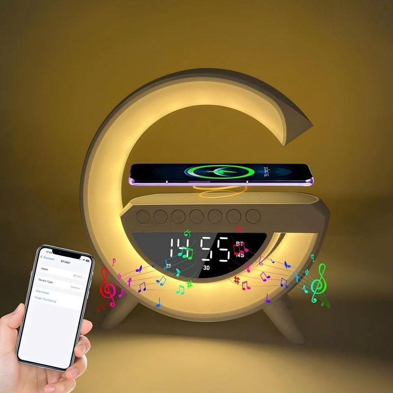 G-formad LED Trådlös Laddningshögtalare