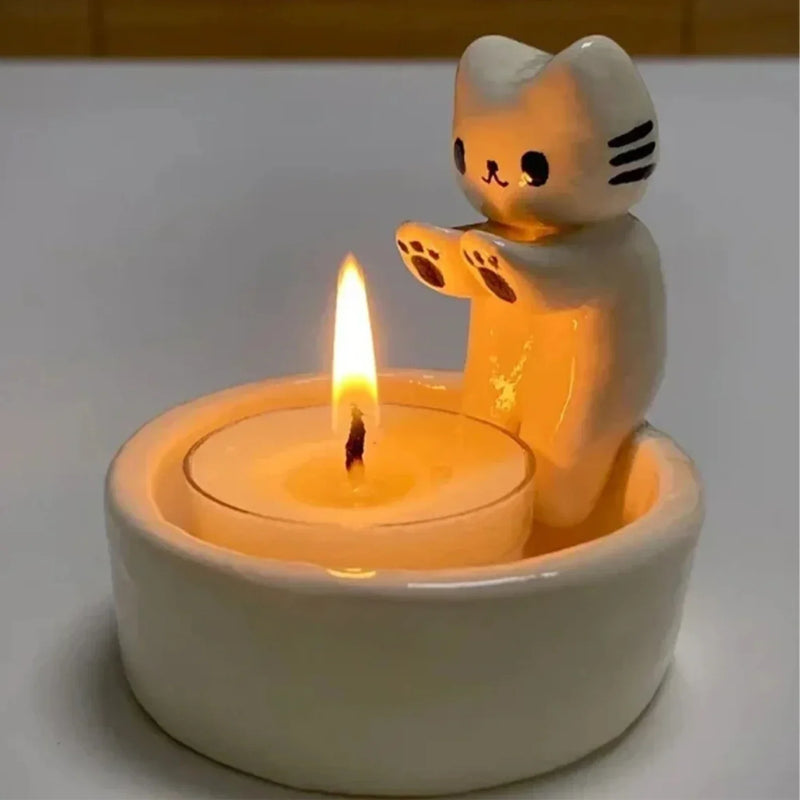 Söt Kattljusstake