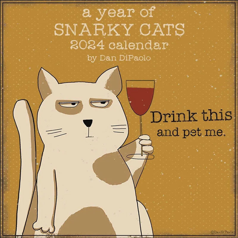 Ett år med snarkande katter 2024 väggkalender