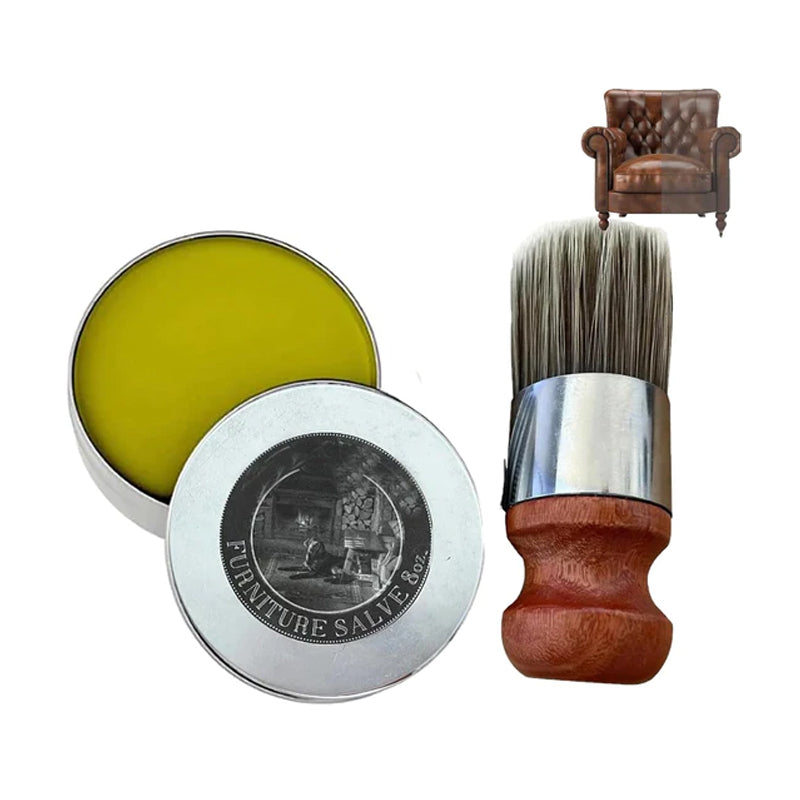 Möbelpolish och borste